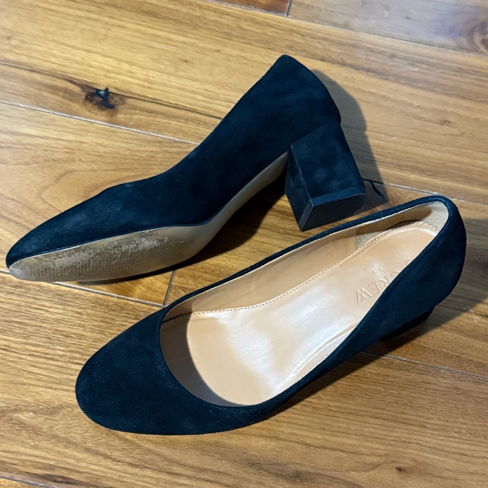 J.Crew Velvet Low Heels
